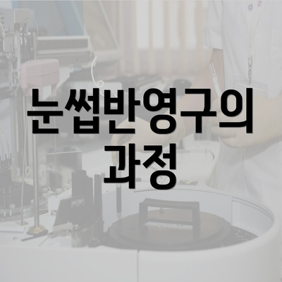 눈썹반영구의 과정