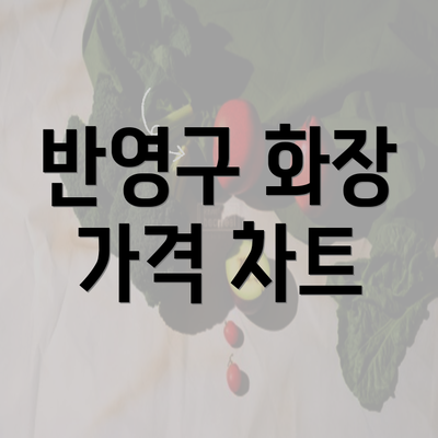 반영구 화장 가격 차트