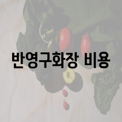 반영구화장 비용