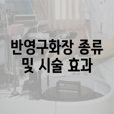 반영구화장 종류 및 시술 효과