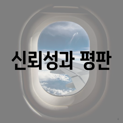 신뢰성과 평판