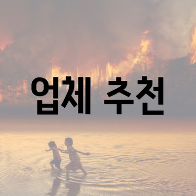 업체 추천