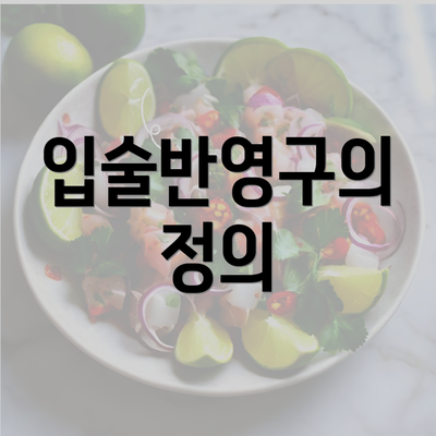 입술반영구의 정의