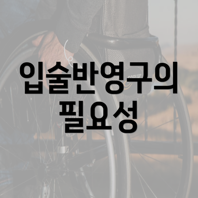 입술반영구의 필요성