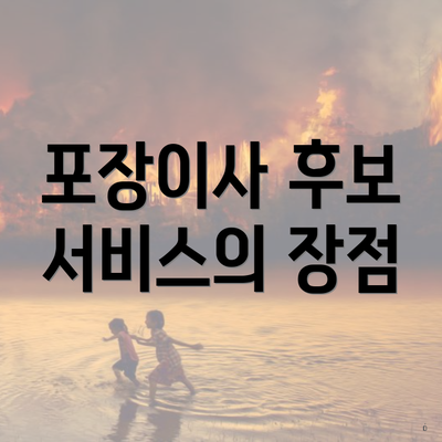 포장이사 후보 서비스의 장점