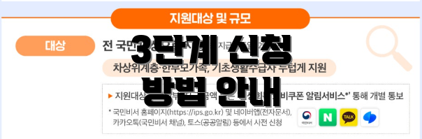 3단계 신청 방법 안내