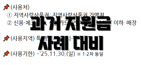 과거 지원금 사례 대비