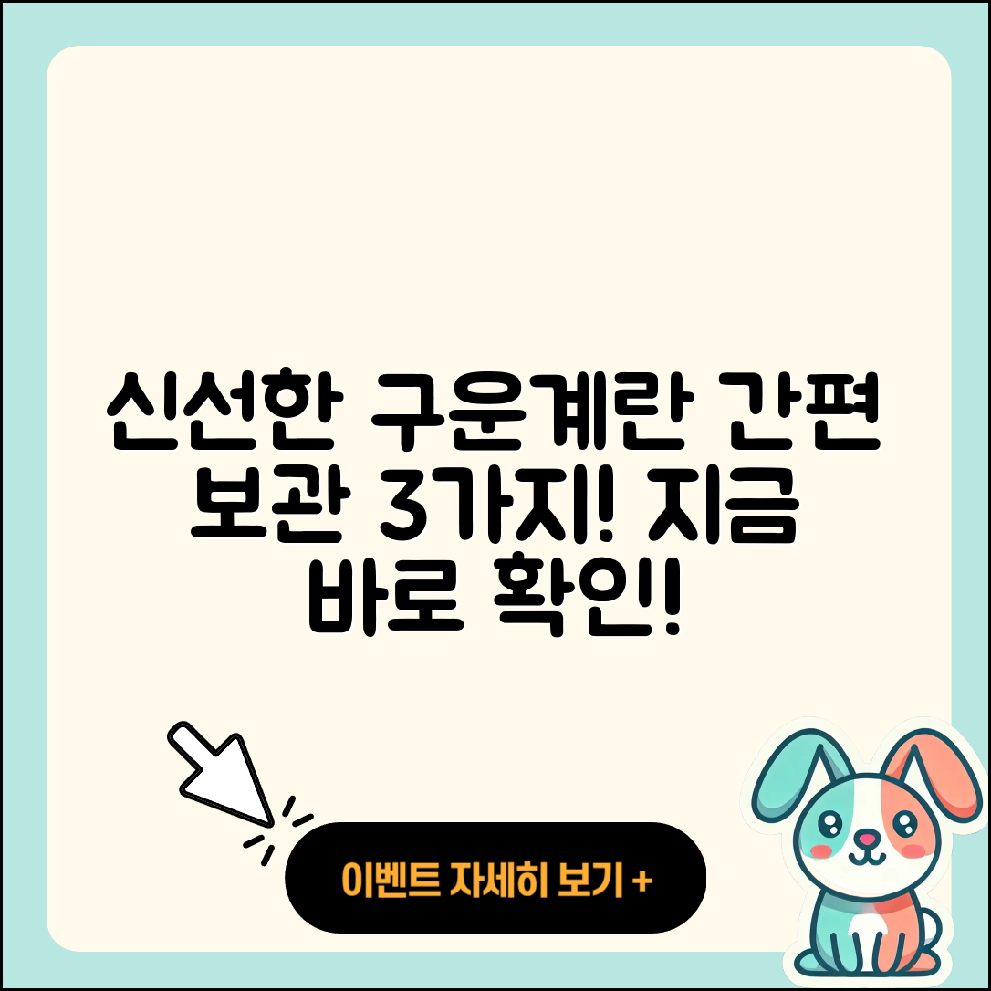 구운계란 보관 방법 3가지로 신선하게!