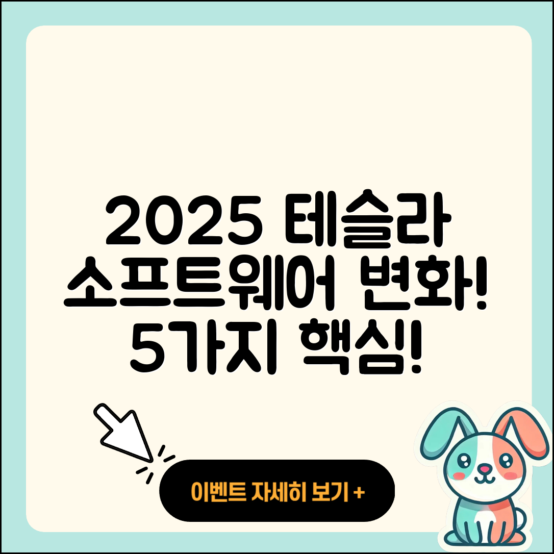 2025 테슬라 소프트웨어 업데이트로 변한 5가지