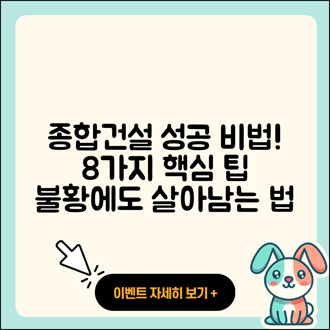 종합건설로 성공하는 8가지 비법