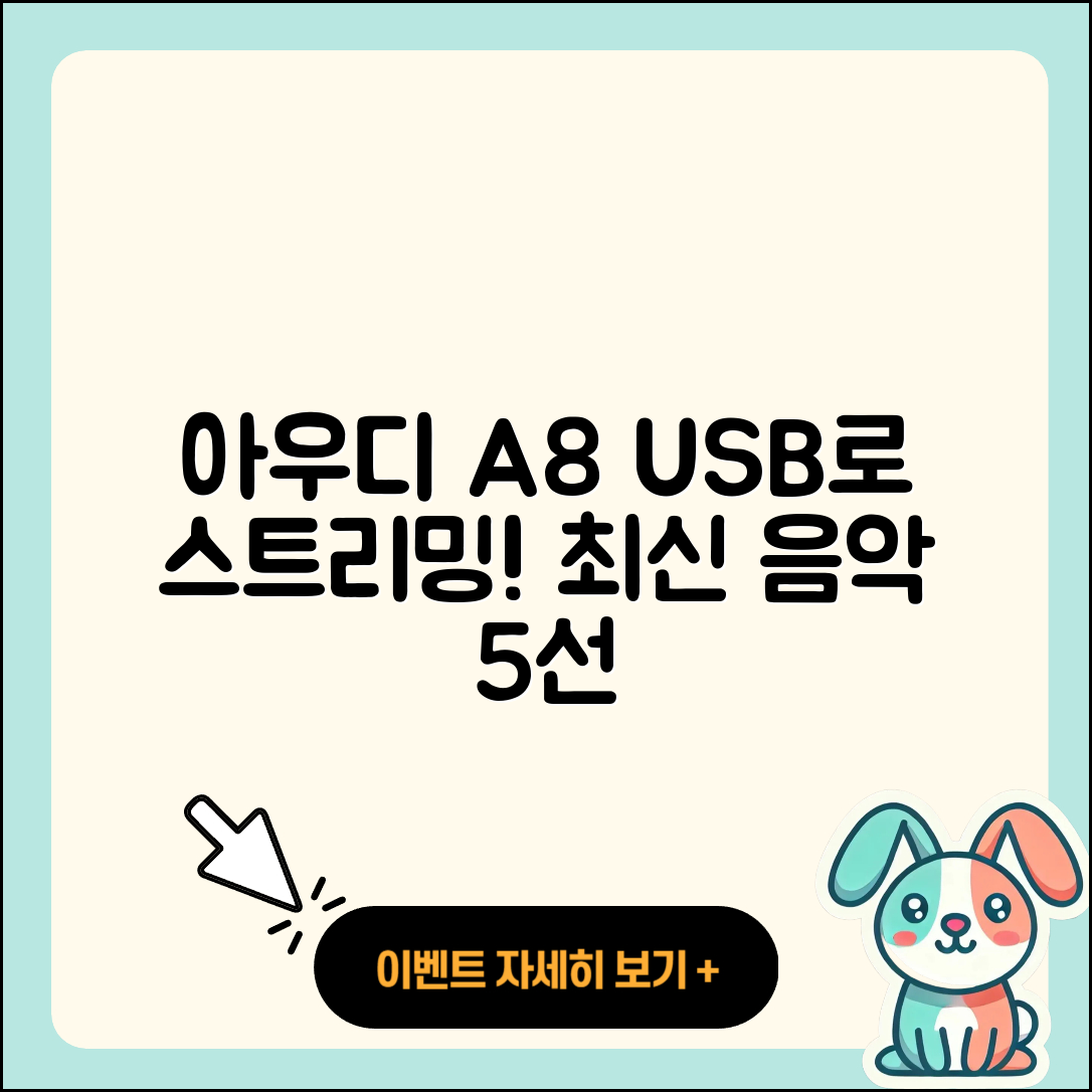 아우디 A8 USB로 즐기는 최신 음악 스트리밍 5가지